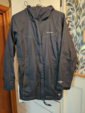 Columbia Black Hooded Spring Jacket